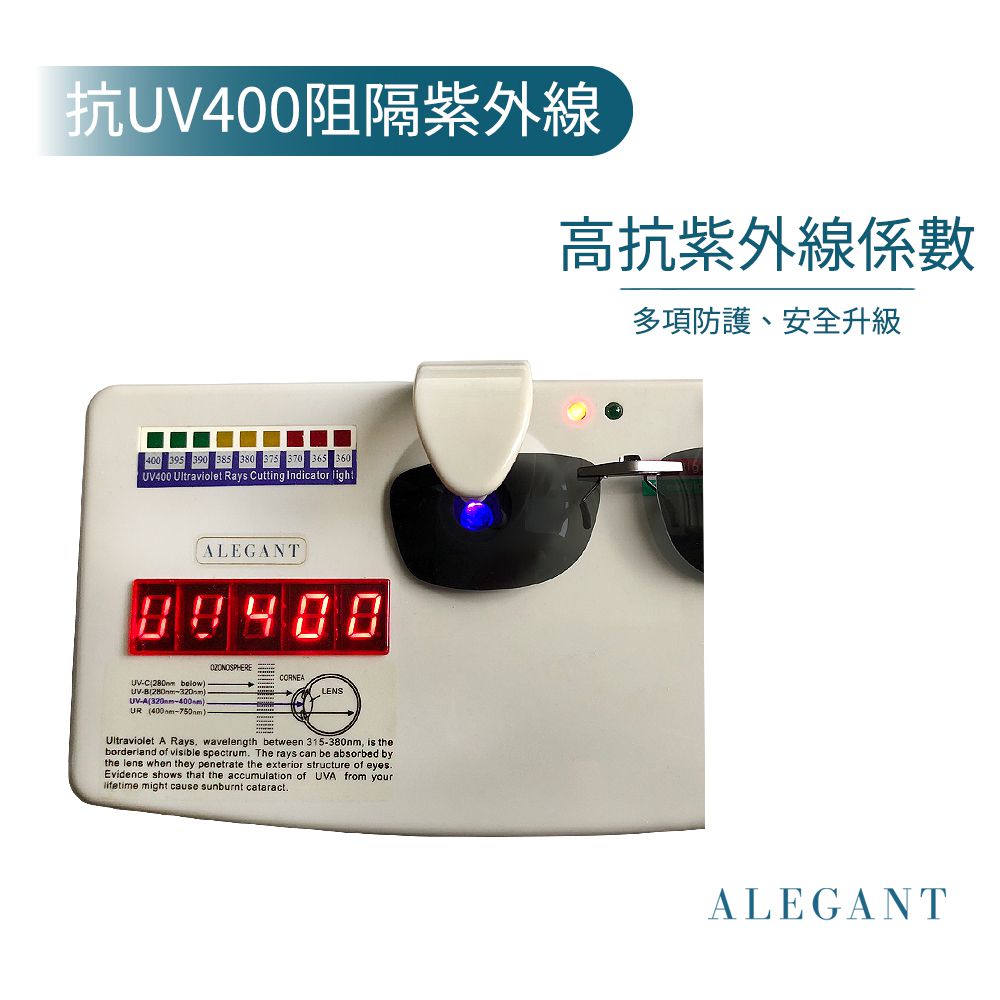 ALEGANT - 幻彩橘REVO多層膜電鍍藍可掀夾式寶麗來偏光太陽眼鏡/UV400墨鏡/MIT/上掀夾片/外掛夾式鏡片