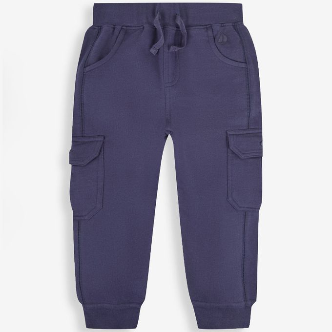 英國 JoJo Maman BeBe - 幼/兒童超優質100%純棉 2 入組工裝褲-寶藍