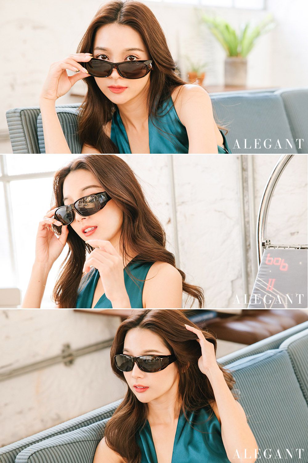 ALEGANT - 低調沙褐豹紋全罩式寶麗來偏光墨鏡│外掛式UV400太陽眼鏡包覆套鏡│車用太陽眼鏡│近視可戴外掛偏光墨鏡