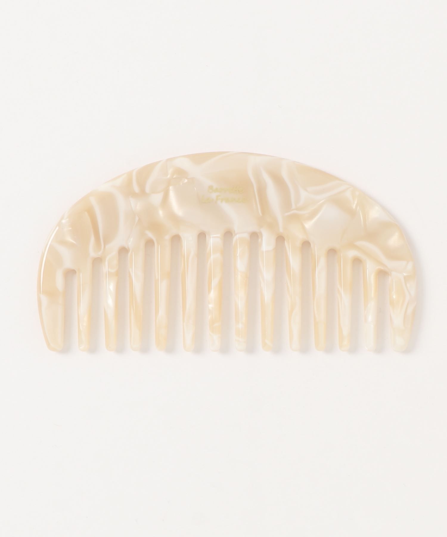 日本 BLUE EAST - 琥珀寶石小扁梳/梳子-粉綠