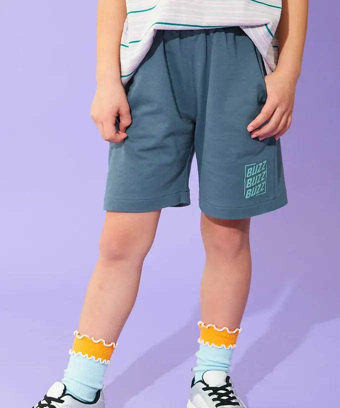 日本 devirock - 夏日印花純棉寬版短褲-迷彩-軍綠