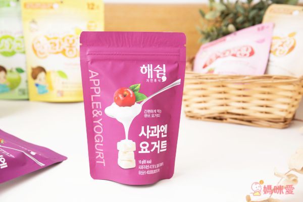 韓爸田園日記 - 優格寶寶餅乾-綜合4入(原味/藍莓/蘋果/草莓)-1包/16公克