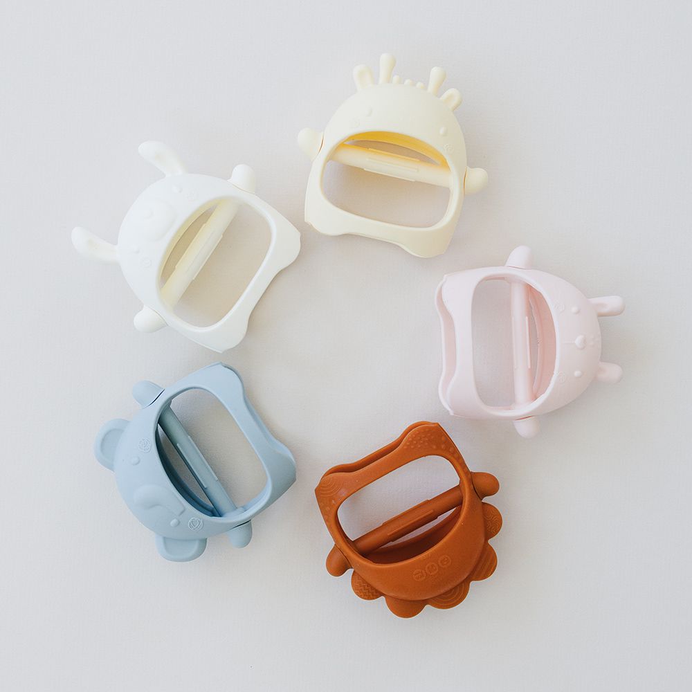 手套矽膠固齒器-俏皮長頸鹿