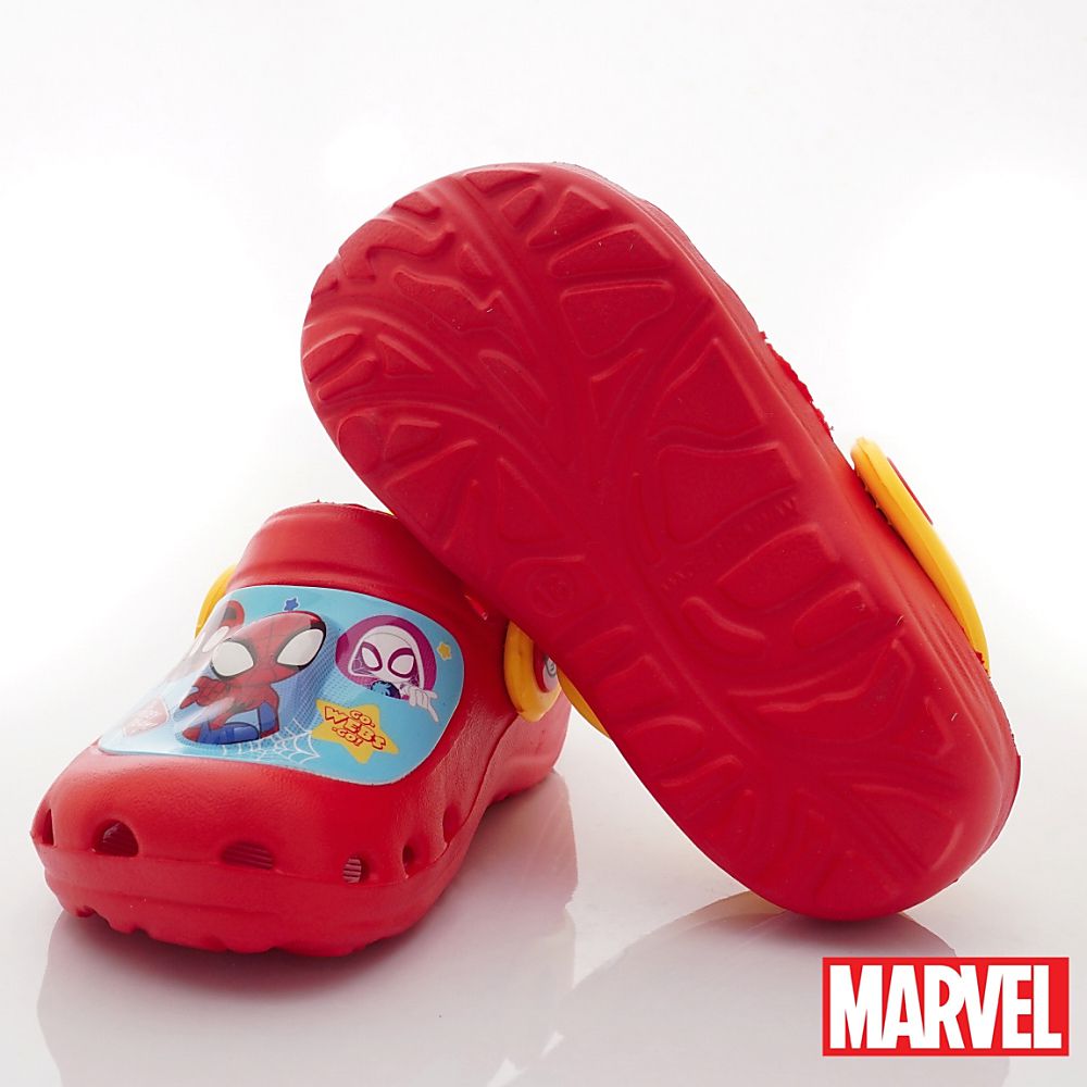 漫威MARVEL - 台灣製蜘蛛人電燈涼鞋(中小童段)-紅