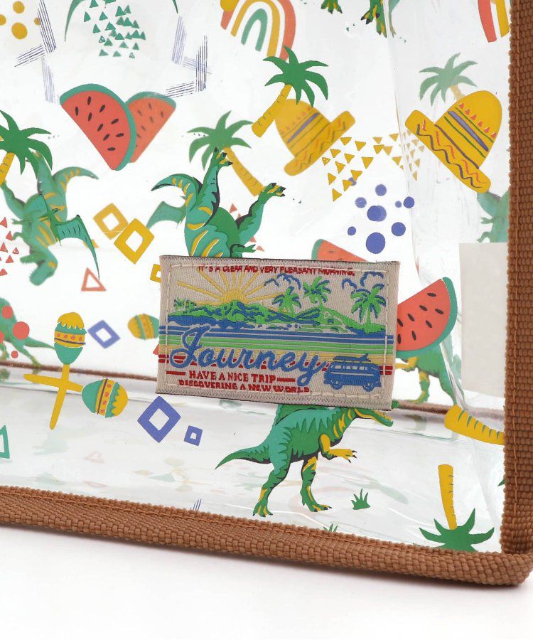 日本 BREEZE - 防水PVC手提袋/游泳包-海洋生物-水藍 (26x35x12.5cm)