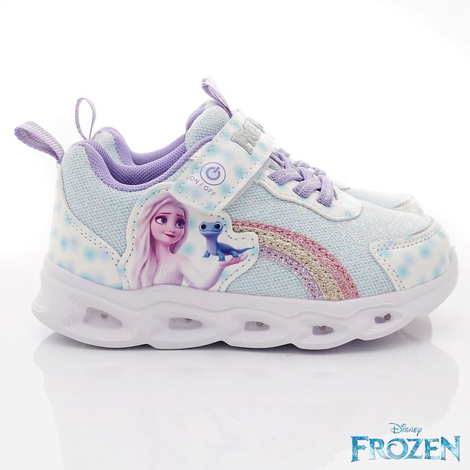 冰雪奇緣-冰雪電燈運動休閒鞋-FNKX25126藍(中小童)-電燈鞋-藍