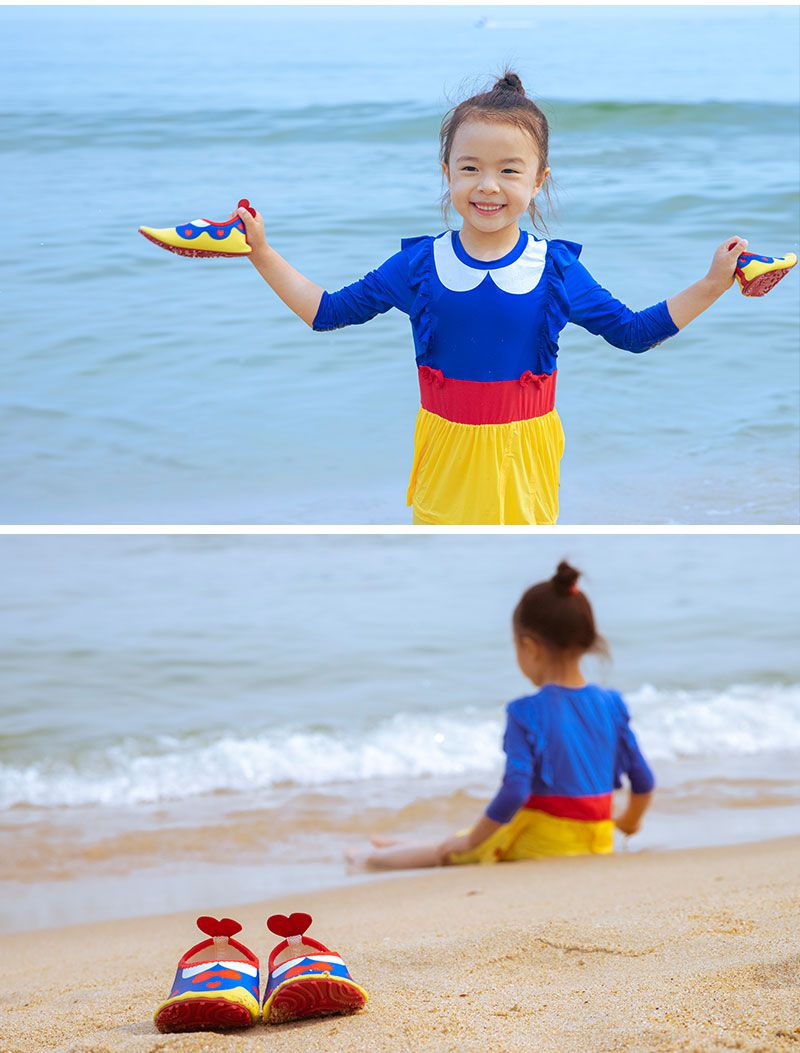 韓國 OZKIZ - 輕量/防滑兒童沙灘鞋/戲水鞋-公主造型