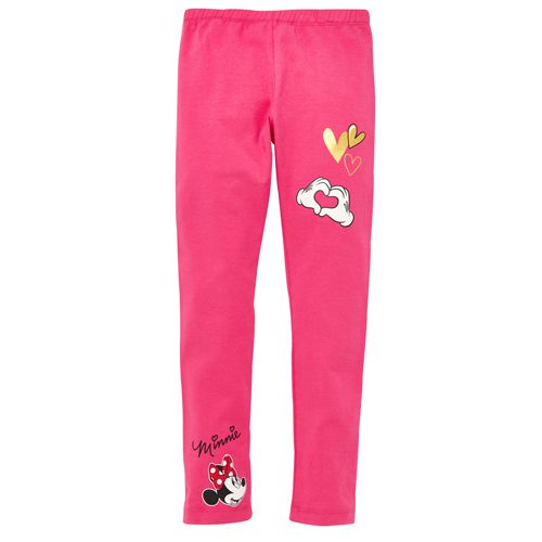 麗嬰房 Disney - 米妮系列愛心米妮彈力棉褲-熱情粉
