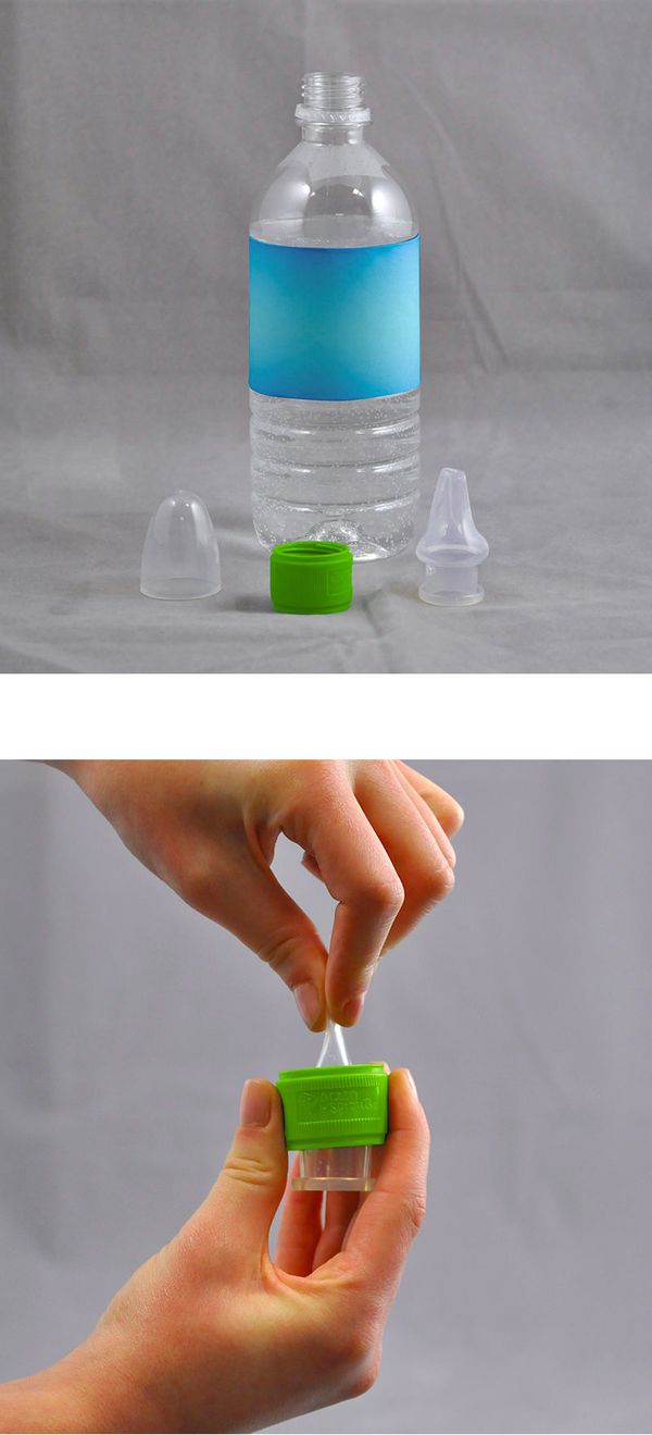 美國 green sprouts - 小綠芽寶特瓶喝水吸嘴蓋-草綠