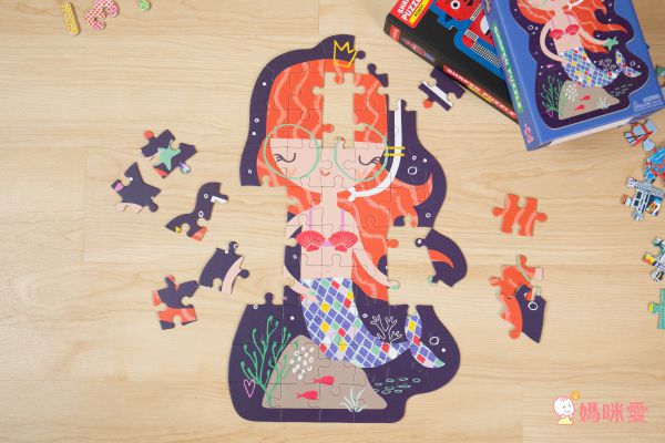 美國 mudpuppy - 造型人物拼圖-超級英雄-50片