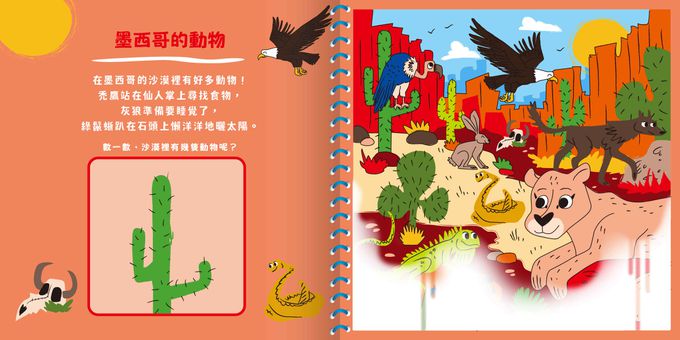 神奇的隱形水畫冊-世界動物在這裡！