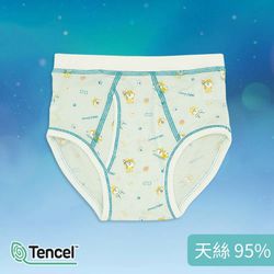 Annypepe - 男童95%天絲柴犬三角褲-藍綠 (110-150cm)