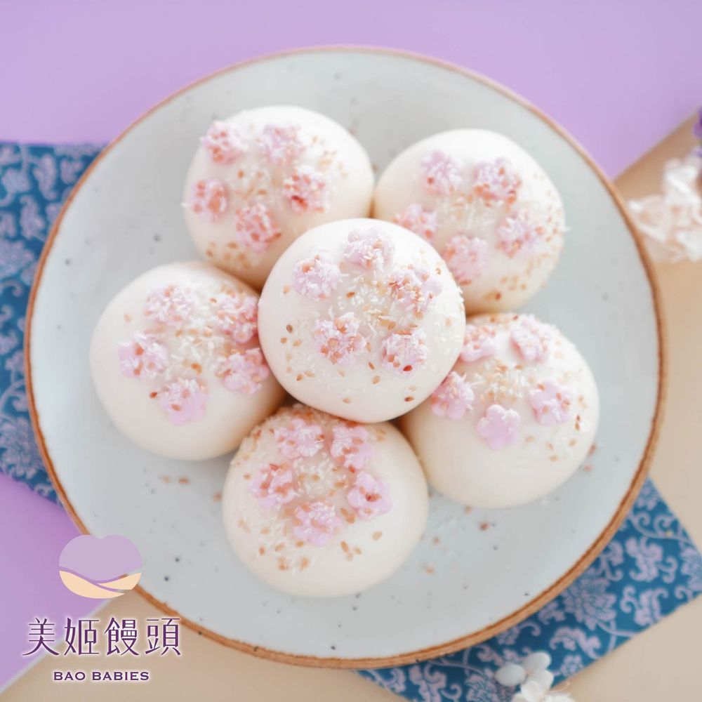 花開富貴鮮乳造型饅頭-75g*6入