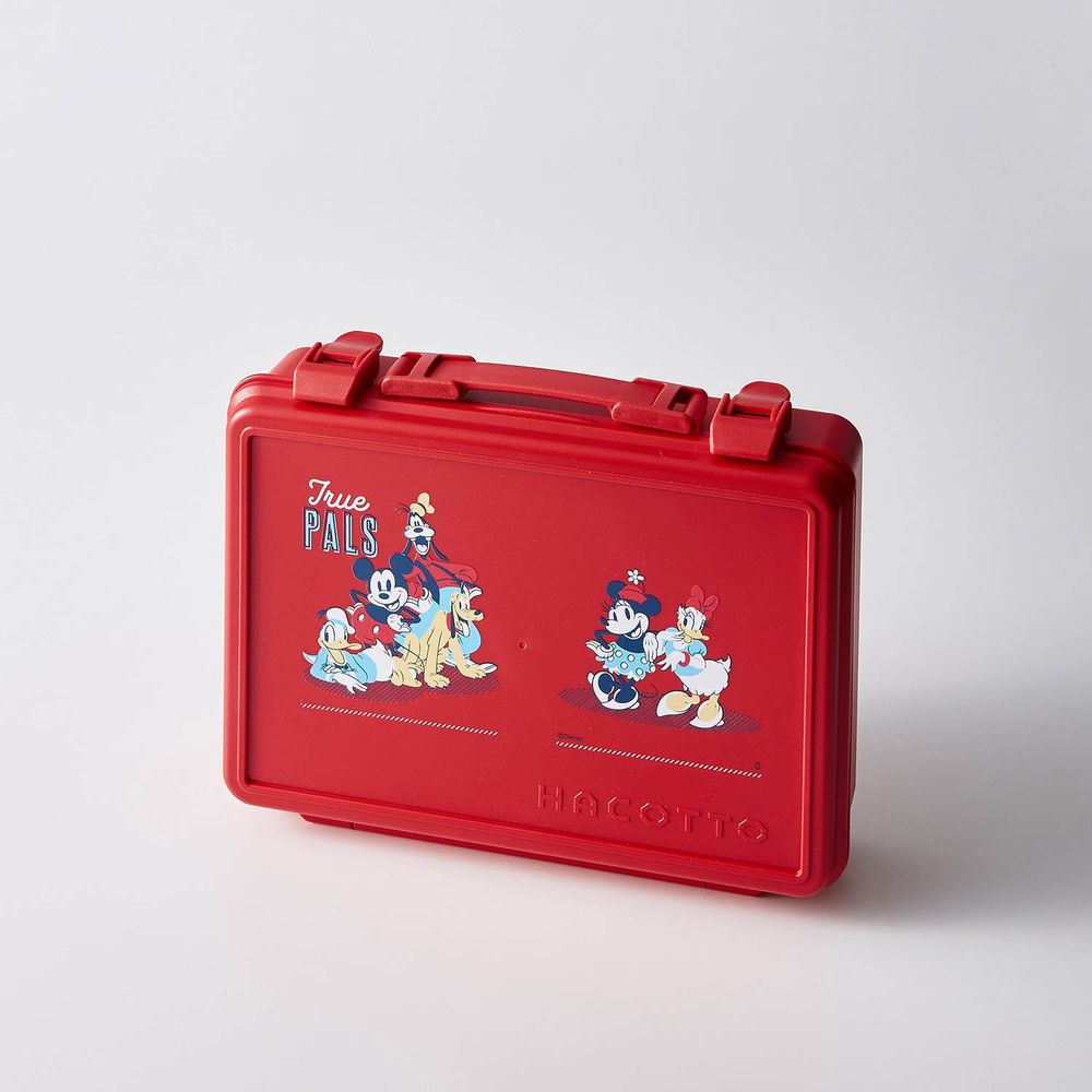 日本千趣會 - 迪士尼 HACOTTO工具箱造型收納盒-米奇與好朋友-紅 (29x23x7cm)