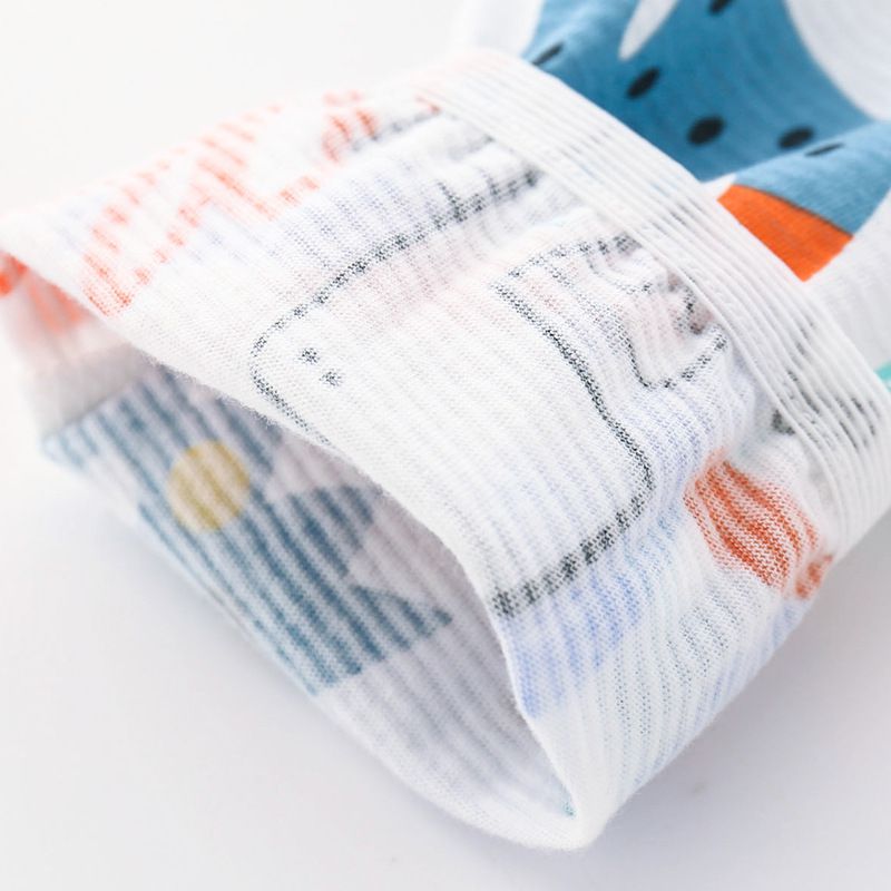 純棉連帽防曬外套/空調外套-彩繪恐龍世界-白色