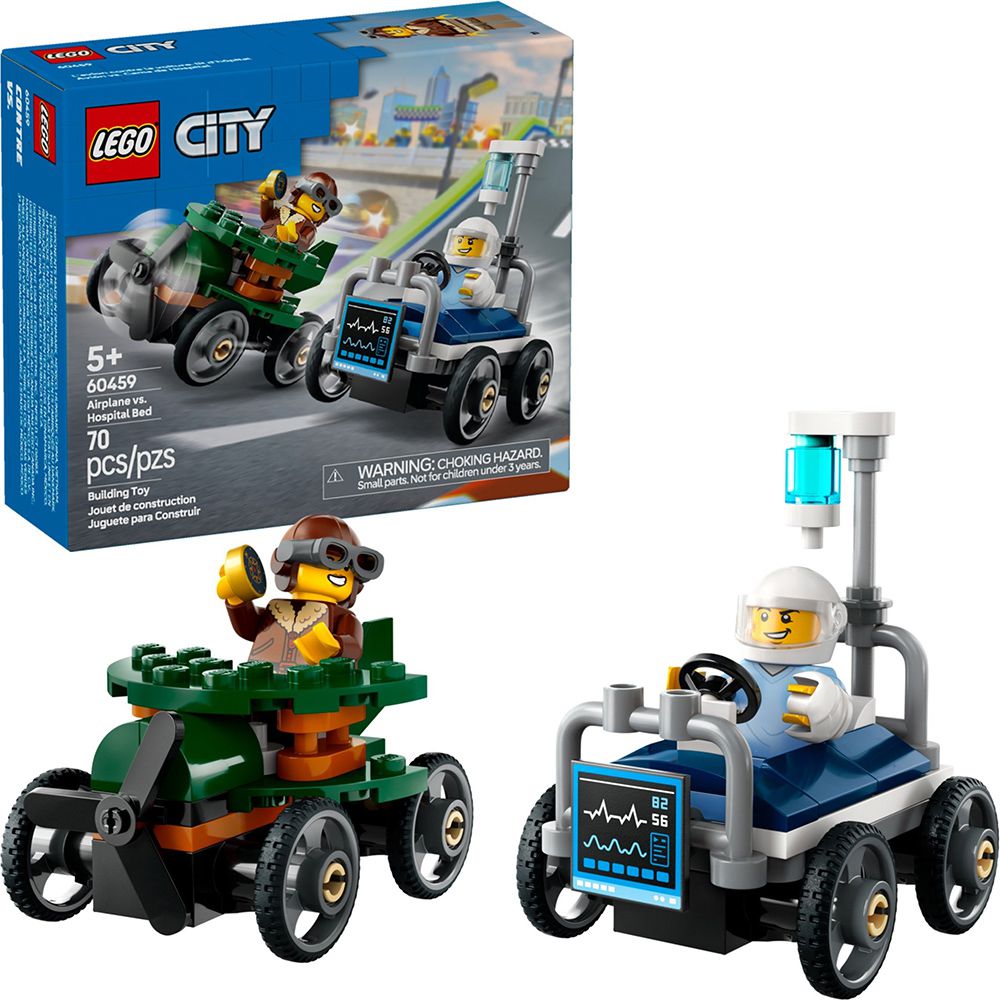 LEGO 60459 City 城市系列 - 飛機vs.病床賽車套裝