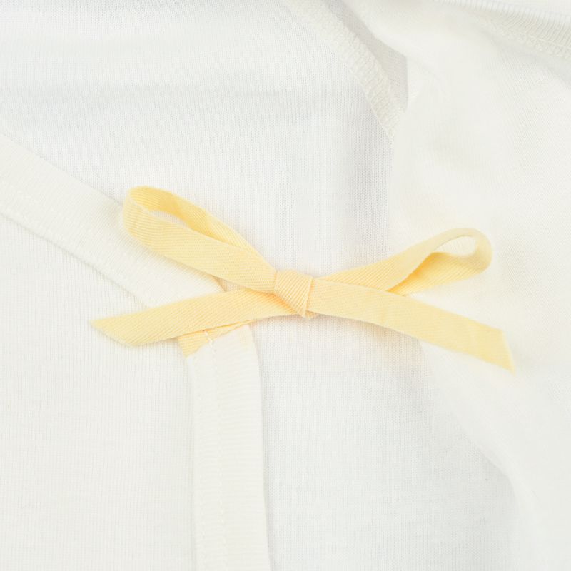 akachan honpo - 長袖新生兒內衣6件組-按釦款 吸水速乾+保濕-咖啡色 (肚衣:50cm;蝴蝶裝:50~60cm)