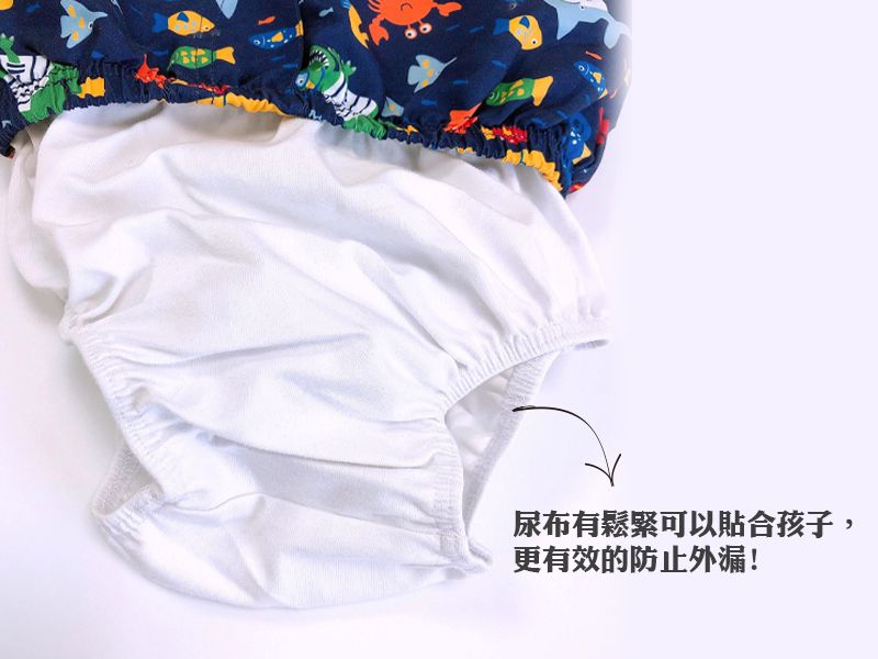 英國 JoJo Maman BeBe - 嬰幼兒/兒童尿布泳褲-鯊魚世界