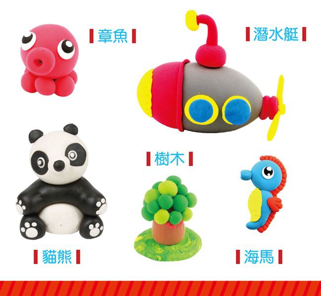 幼福文化 - 忍者兔安全小麥黏土12入桶裝合購組