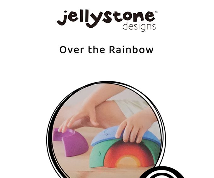 jellystone - 矽膠彩虹感統疊疊樂-馬卡龍粉彩