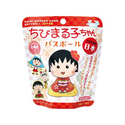 日本 NOL - 櫻桃小丸子入浴球(泡澡球)(限量)-5入組(隨機出貨)