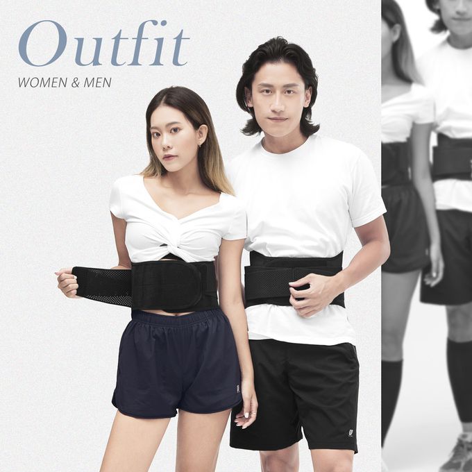 GIAT - 石墨烯遠紅外線魔鬼氈調整型腰帶-黑色