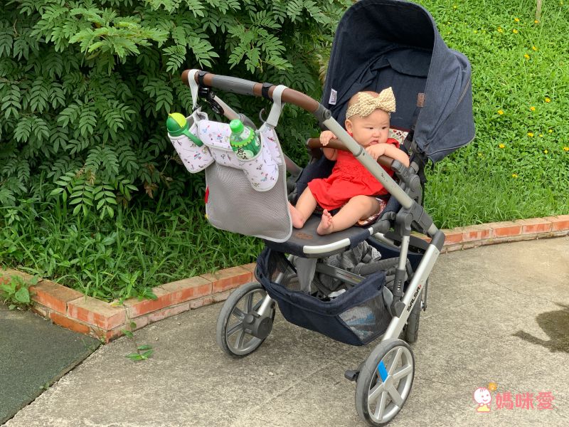 akachan honpo - angelette嬰兒車用收納袋-米白色