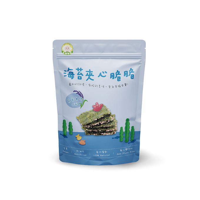 Naturmi幸福米寶 - 海苔夾心脆脆(12個月以上)-紫米原味-30g/包
