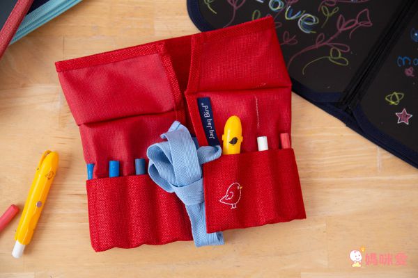 美國Jaq Jaq Bird - 小畫家筆袋-藍色-(不含粉筆)