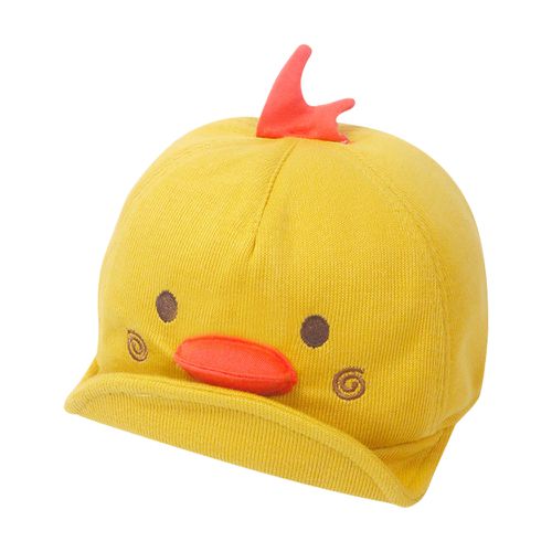 JoyNa - 嬰兒童帽 棒球帽 鴨舌帽 寶寶遮陽帽 小雞造型-黃色