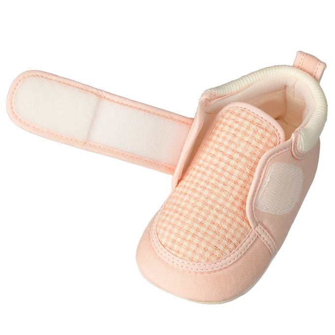 akachan honpo - 學步鞋-格紋-粉紅色