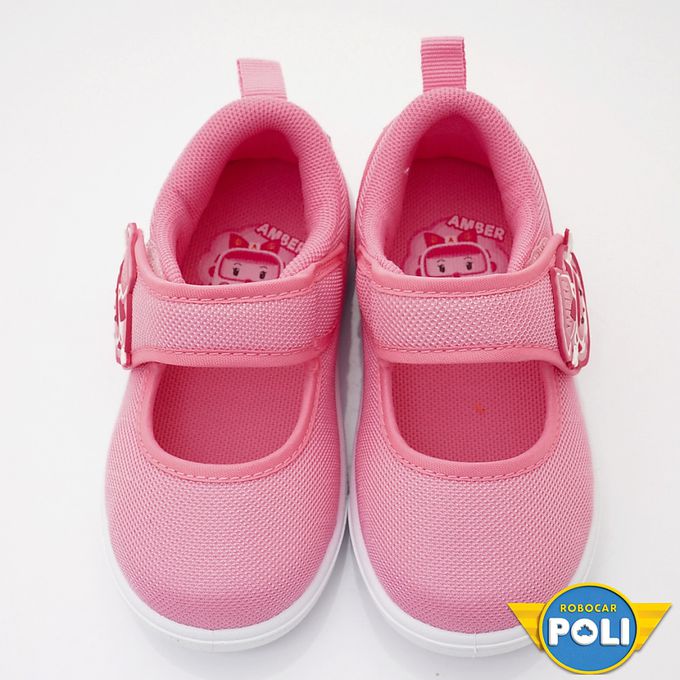 台灣製POLI休閒室內鞋-POKP10513粉(中小童)-室內休閒鞋-粉