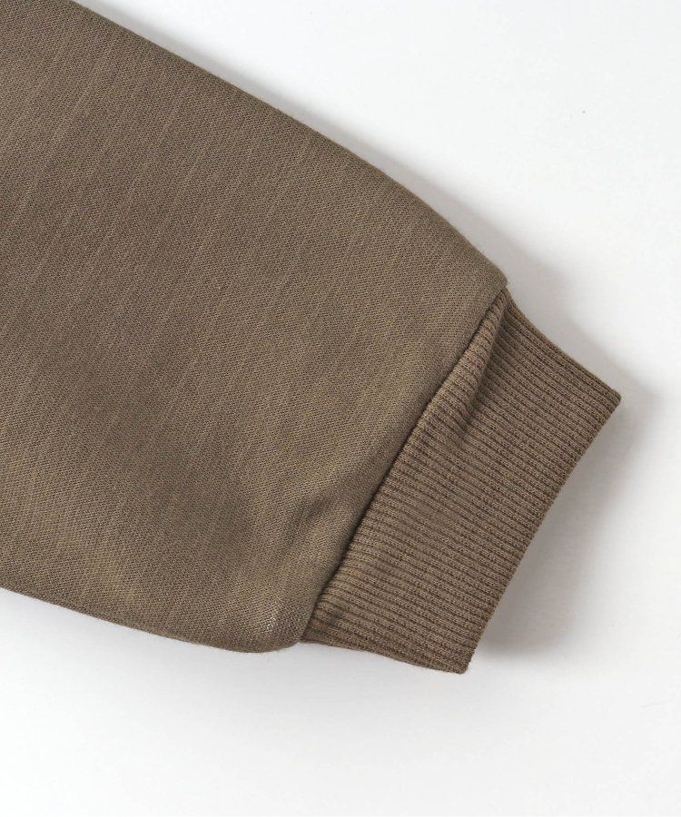 日本 BREEZE - 內刷毛英文logo百搭運動衫-草綠