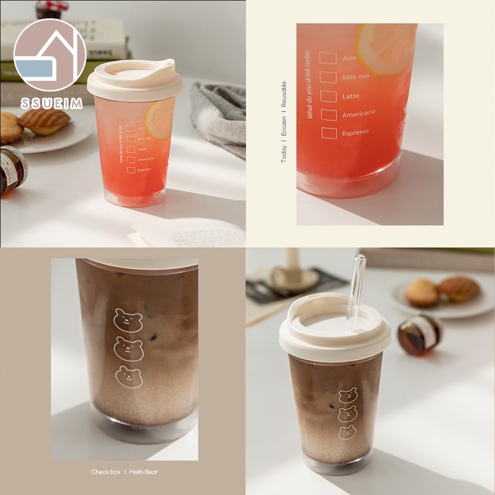 (買一送一) 韓國製Today系列雙飲式咖啡杯/環保杯355ml-Hellobear