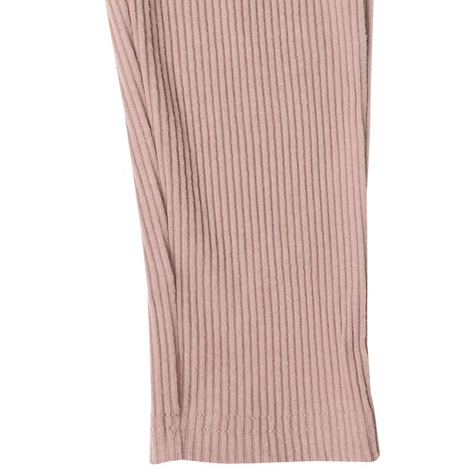 akachan honpo - 10分裙褲-刷毛 刺繡-淺卡其色