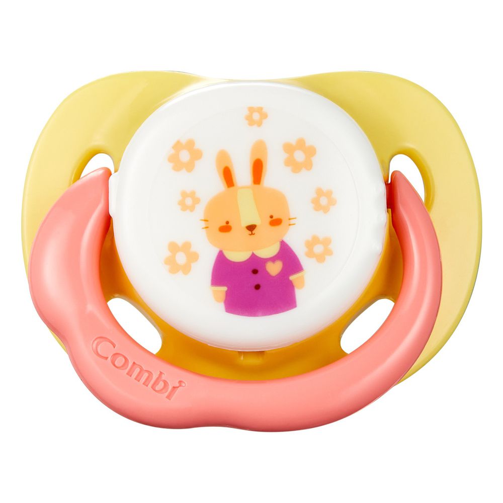 日本 Combi - 極淨日用安撫奶嘴-蜜黃兔 (M)-2、3～10個月