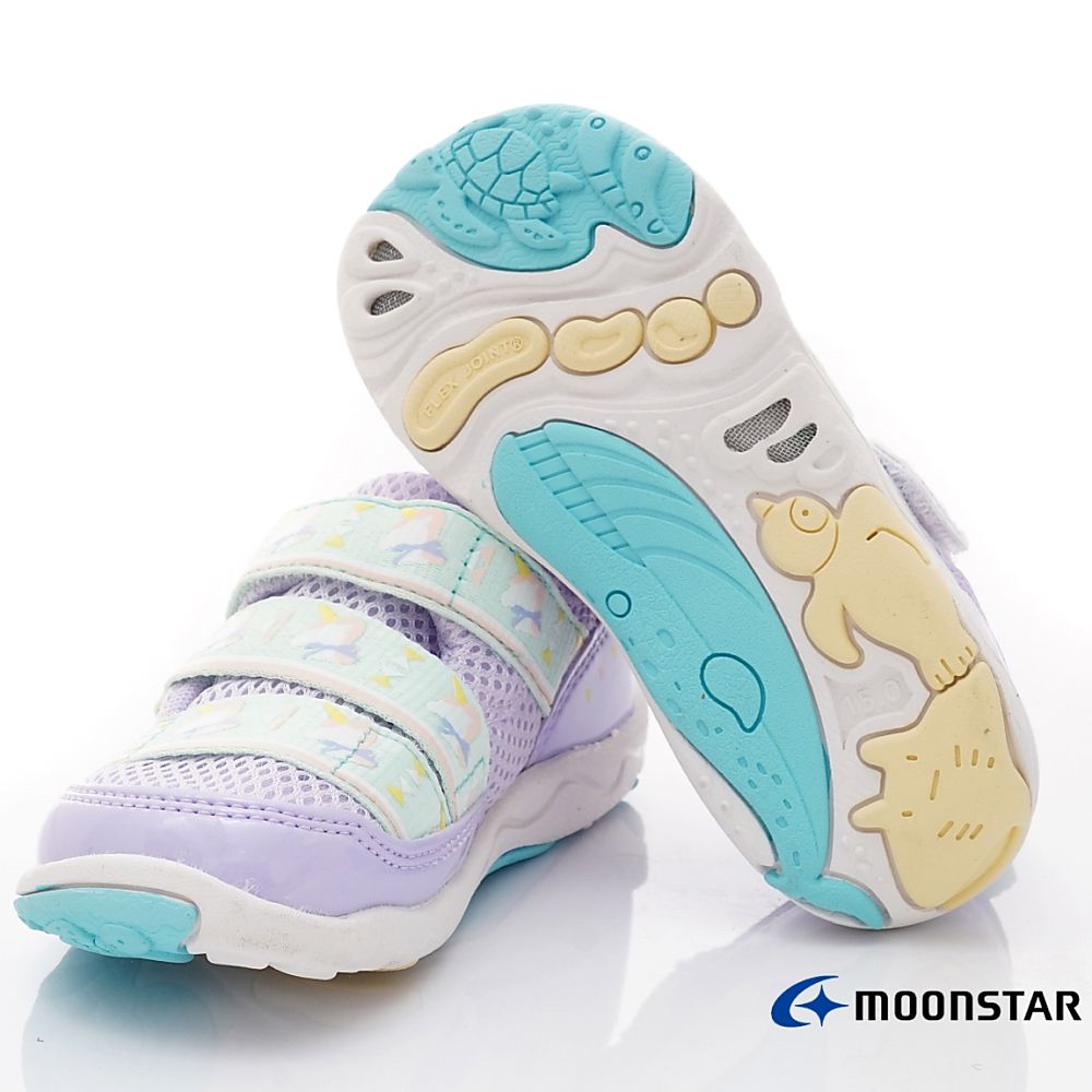 MOONSTAR日本月星 - 速乾公園鞋/休閒鞋(中小童段)-紫