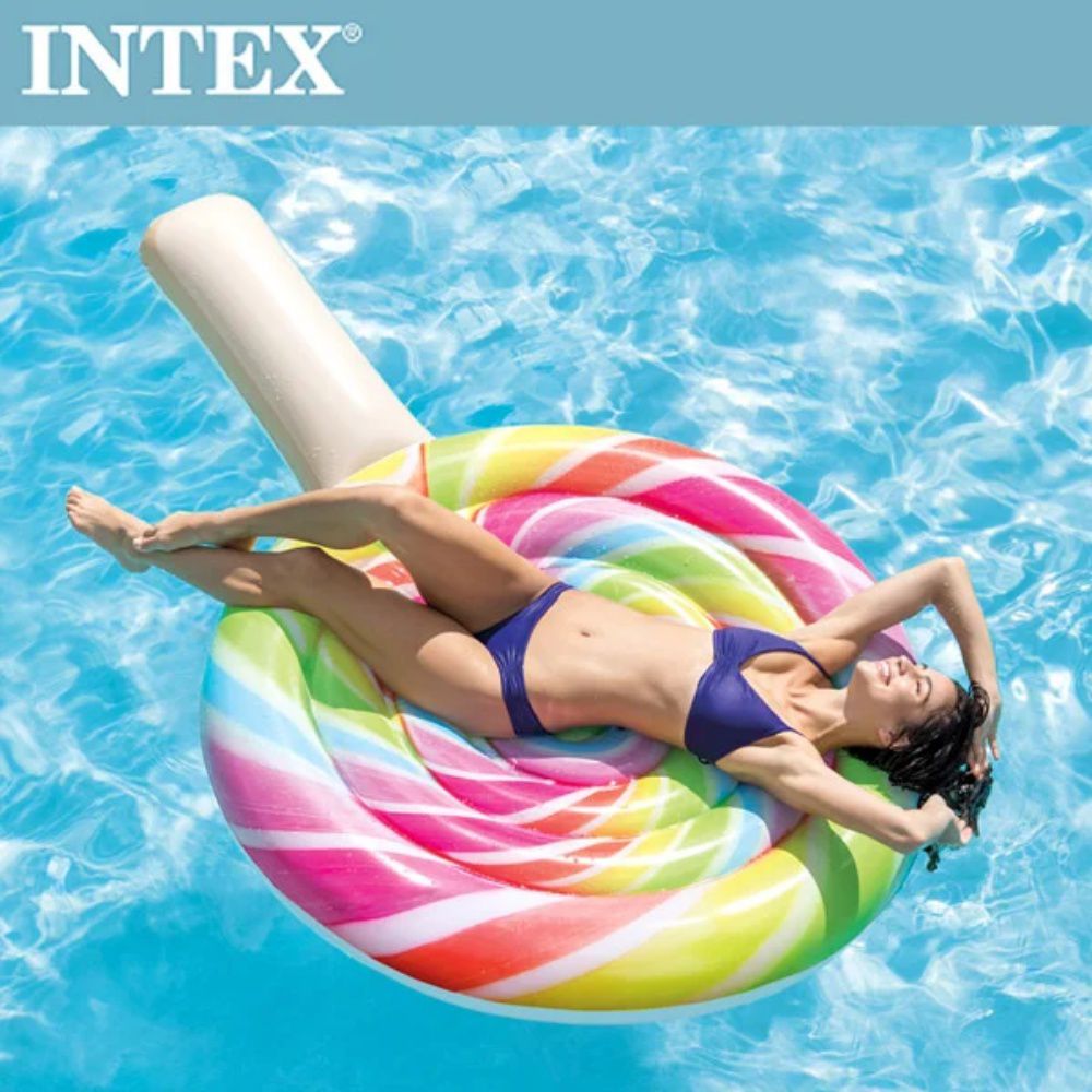 INTEX - 棒棒糖女孩浮排(208*135cm)(58753)