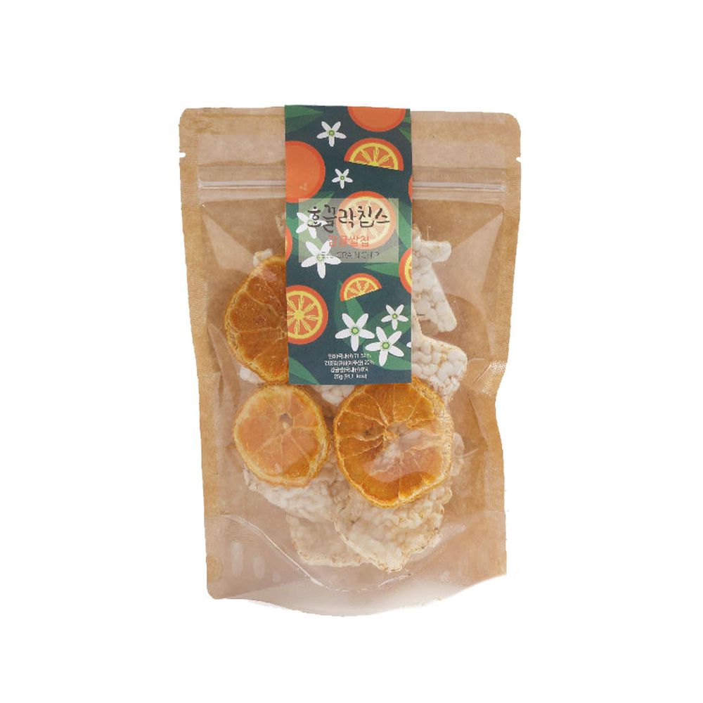 濟州純淨柑橘米餅脆片單入-(有效期限 05/28/2021) (25g)