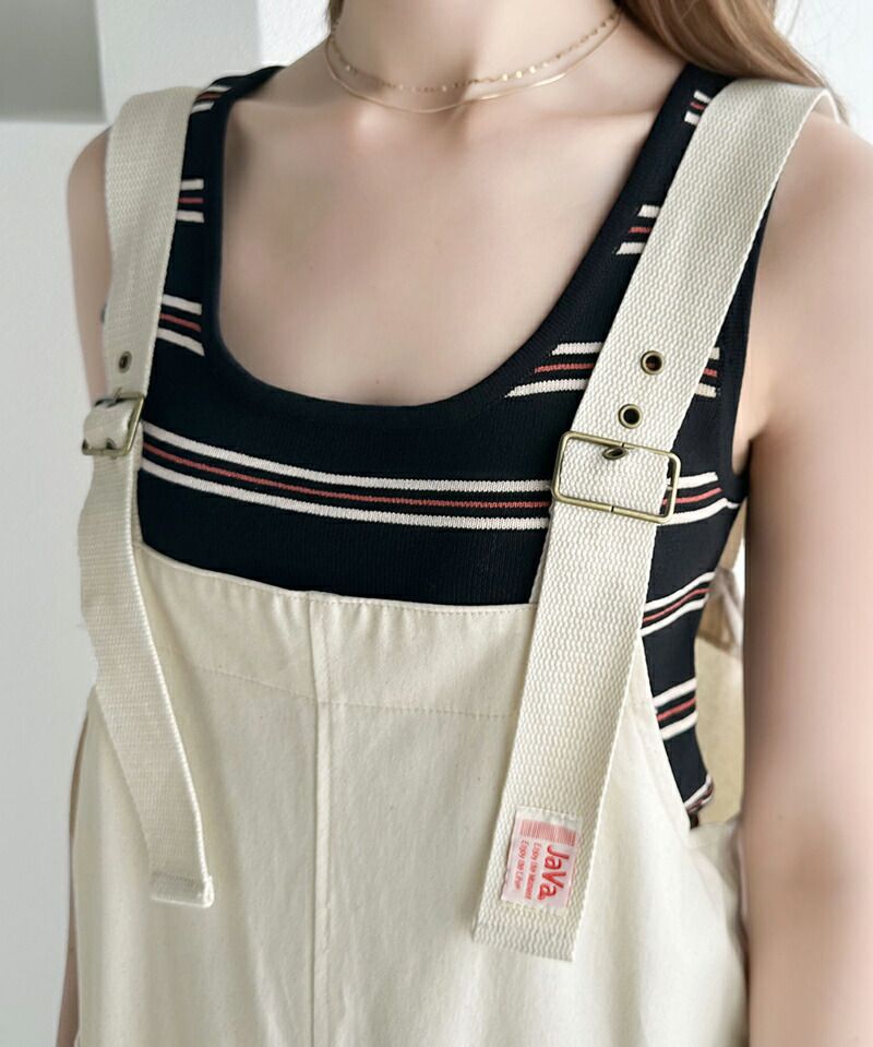 日本 Classical Elf - Java聯名 美式休閒工裝吊帶褲-黑