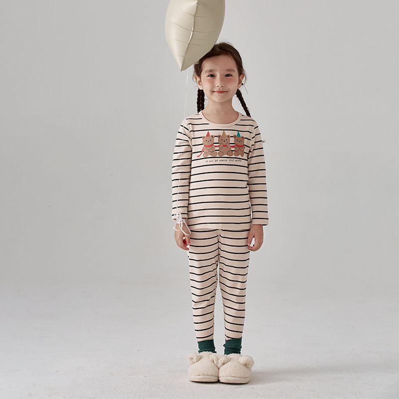 (無螢光劑)厚磅圓領長袖家居服套裝-滿滿葉片-深紫色