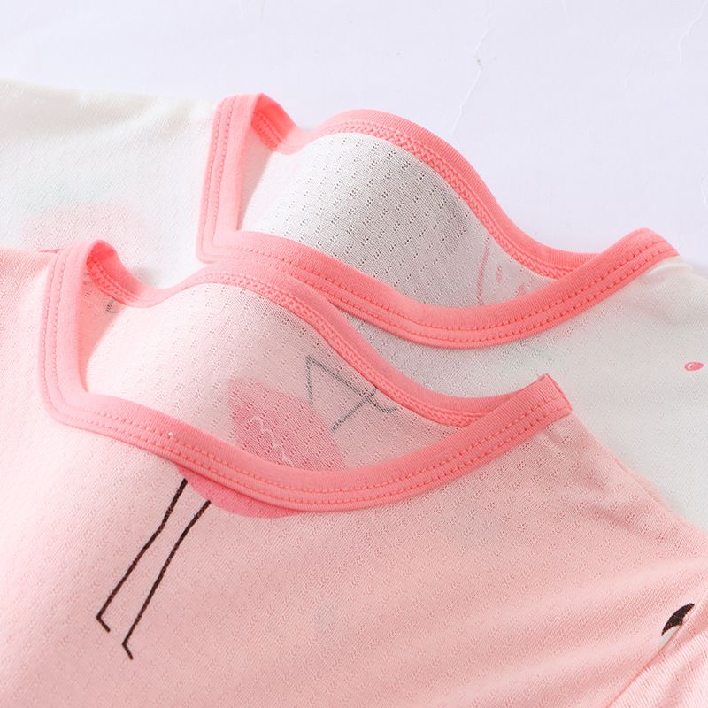 MAMDADKIDS - 透氣圓領短袖家居服(兩件組)-草莓