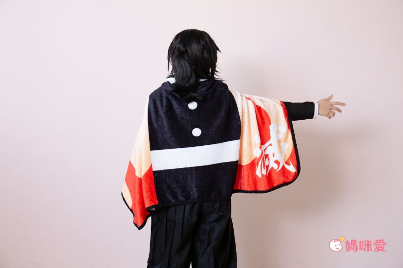 日本代購 - 鬼滅之刃 保暖毯/披肩-我妻善逸 (80x135cm)