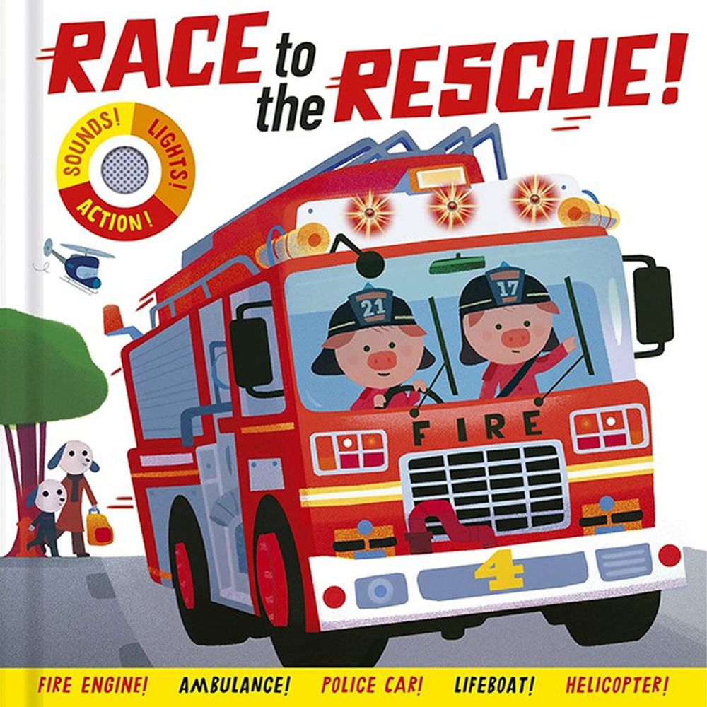 Race to the Rescue  救援交通工具音效書 (厚頁書)