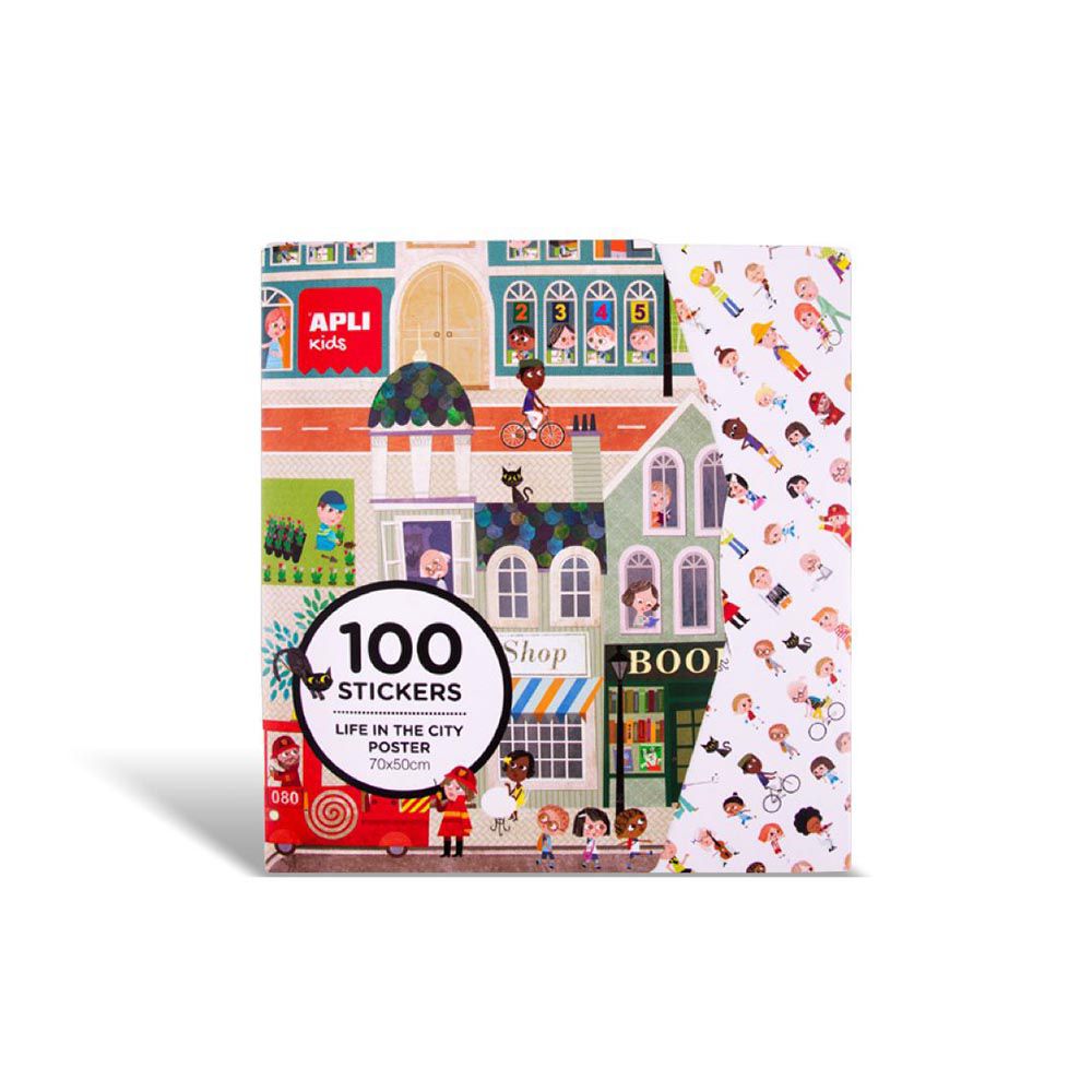 情境式海報貼紙遊戲-都會遊樂園