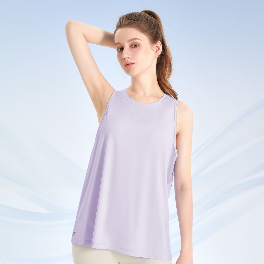 速涼絲感罩衫背心-夢幻紫