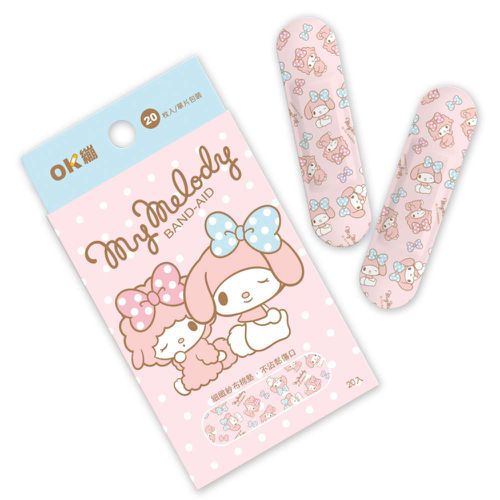 【台歐】三麗鷗 OK繃-MELODY-20入/盒*2-摩達客推薦