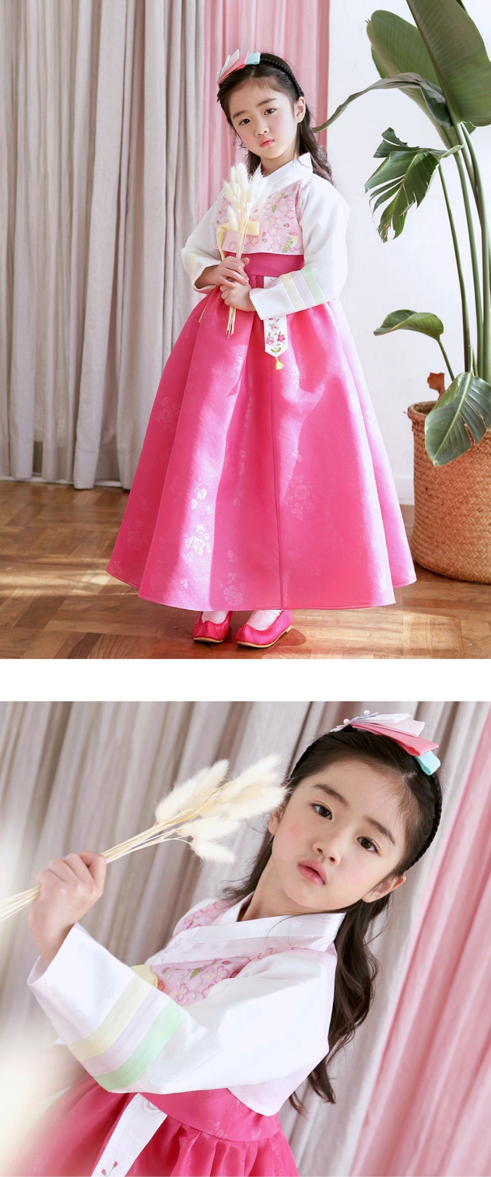 韓國 yedam - 女寶韓服-桃粉-不含頭飾