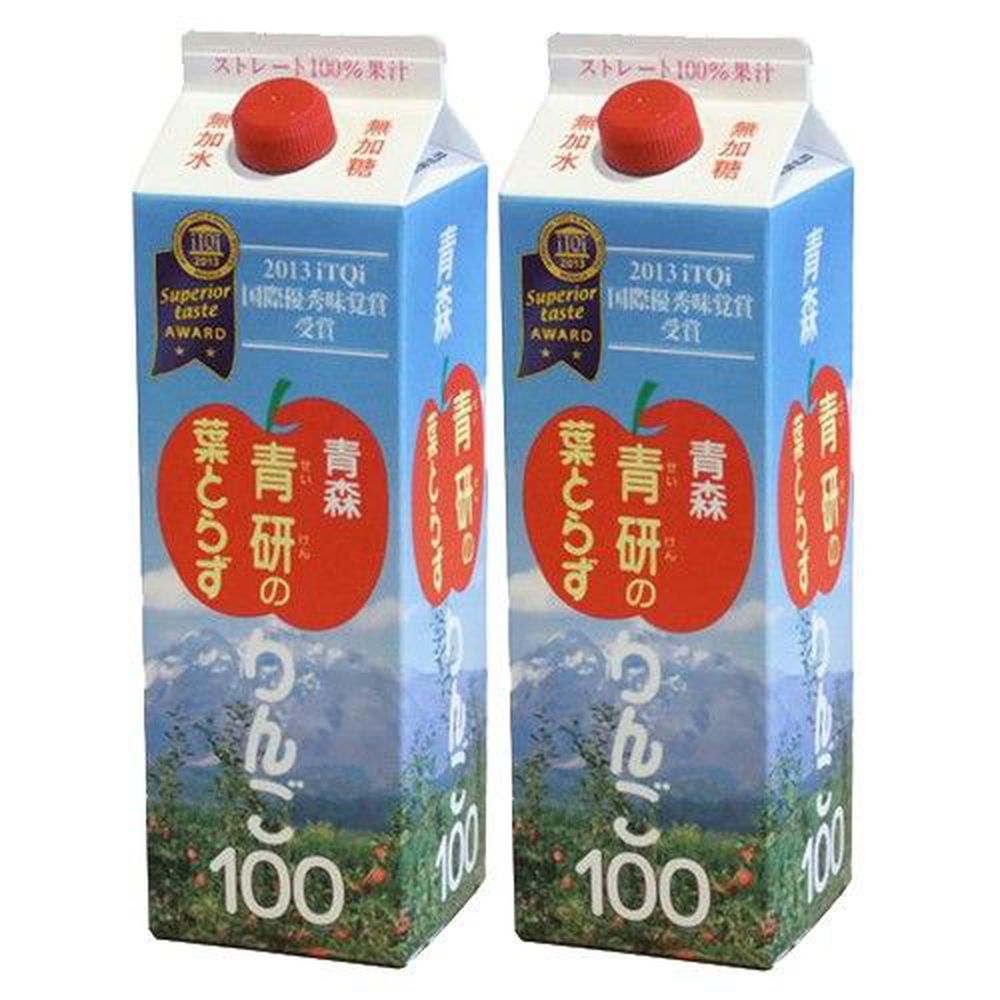 日本青森 - 蘋果汁-1000g(980ml)*2罐