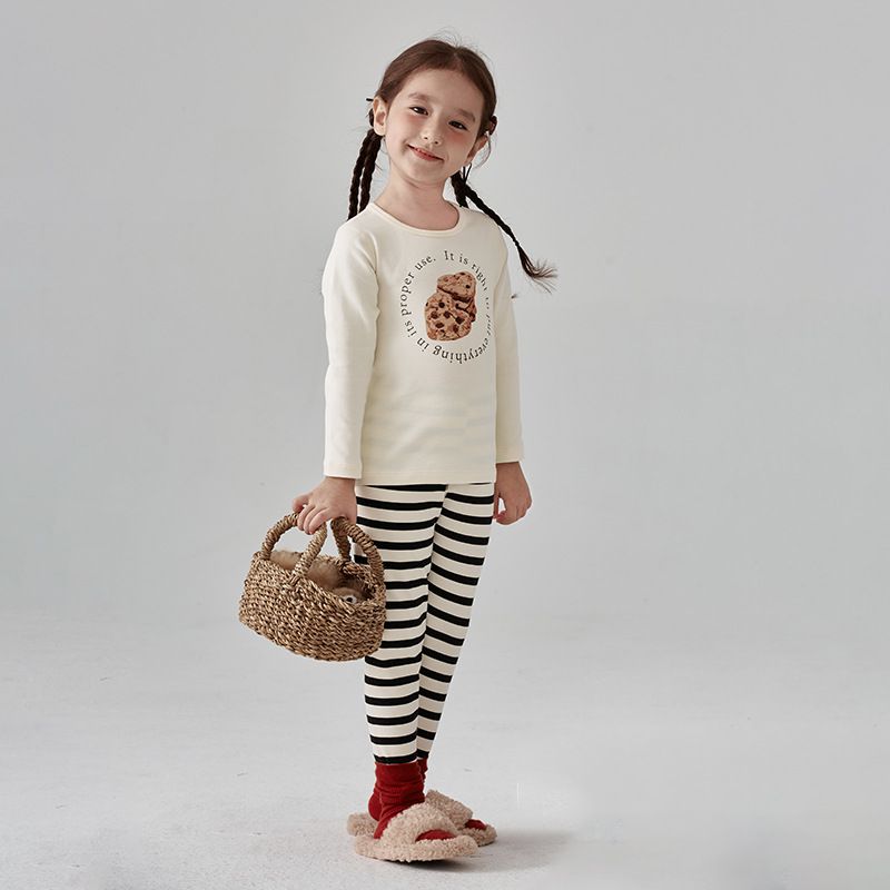 (無螢光劑)厚磅圓領長袖家居服套裝-滿滿葉片-深紫色